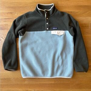 Women’s Patagonia Lightweight Synchilla Snap-T Two-Tone Fleece Pullover / M